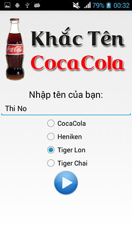 Tải Khắc Tên CocaCola
